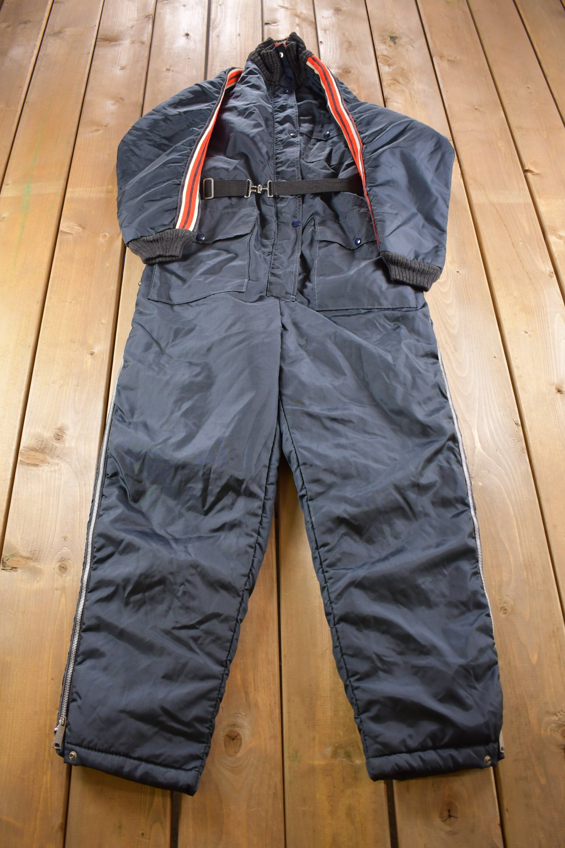 Vintage 1980s Snowmobile Jumpsuit Size Ladies Large