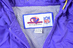 Vintage 1990s Purple Minnesota Vikings NFL Windbreaker Full Zip Unique Sports Generations Jacket