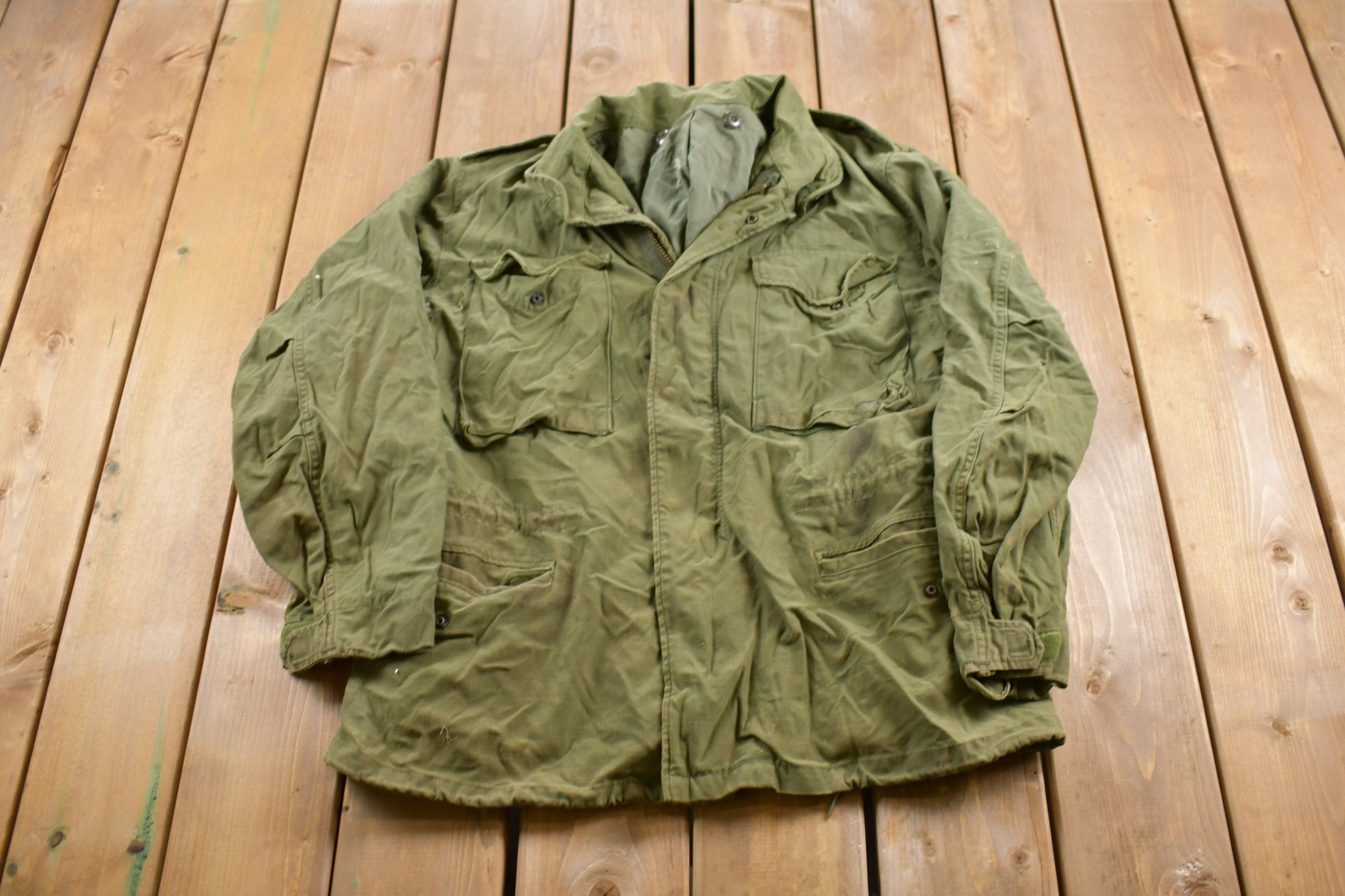 Vintage 1980s Military Field Jacket