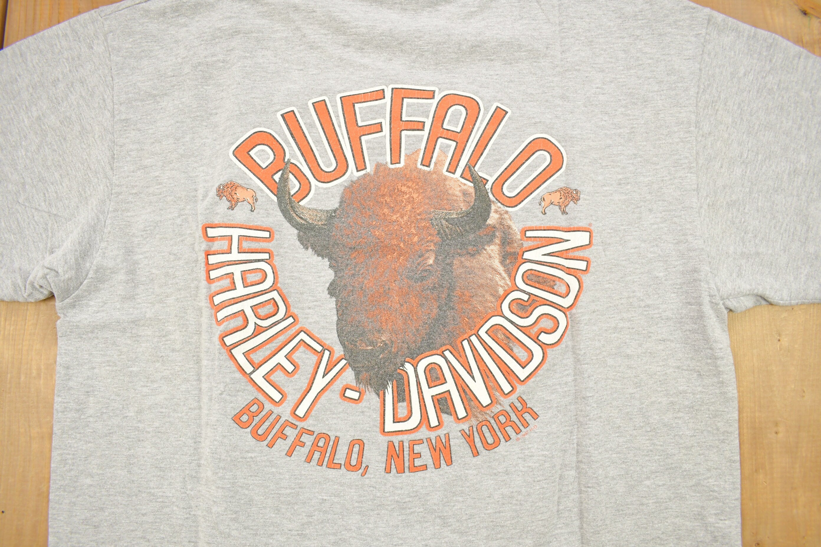 Vintage 1997 Harley Davidson Buffalo New York Screamin Eagle Graphic T-Shirt