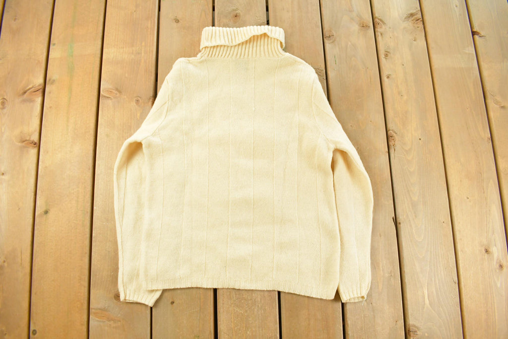 Vintage 1950's Garland Sheltie Mist Collegiate Knit Turtleneck Sweater Women's S