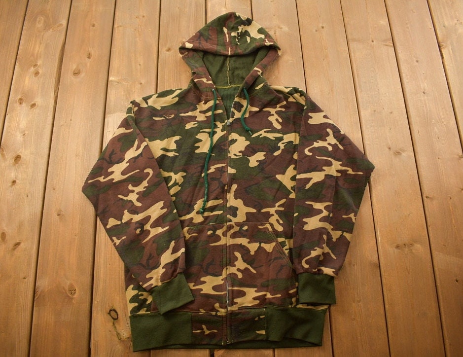 Vintage 1990s Camo Hoodie