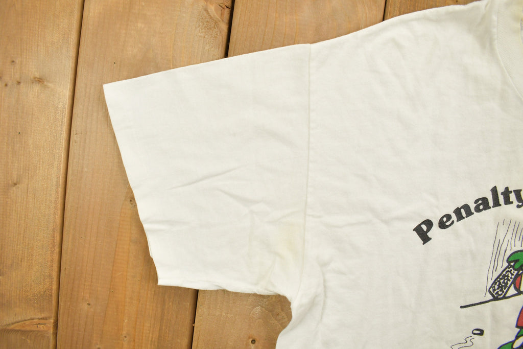 Vintage 1990s Penalty Box Lounge Funny Graphic T-Shirt