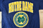 Vintage 1990s University of Notre Dame Collegiate Graphic T-Shirt  Made In USA  Notre Dame Fightin' Irish  American Vintage