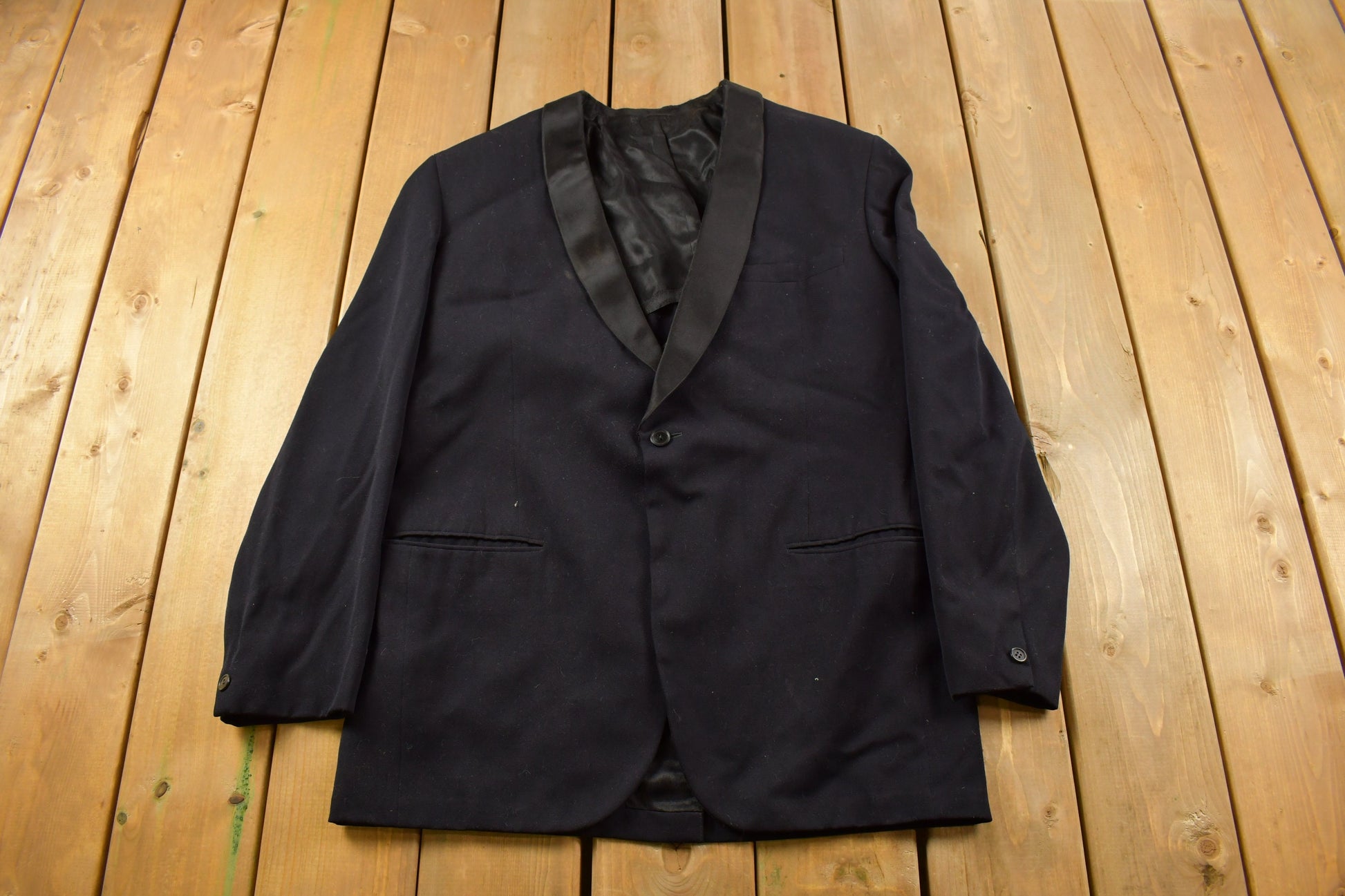 Vintage 1980s Shiffer Hillman Clothes Button Up Blazer Jacket / Suit Jacket / Casual Dress Wear / Black Suit jacket