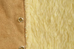 Vintage 1990s Leather Horse Western Sherpa Vest
