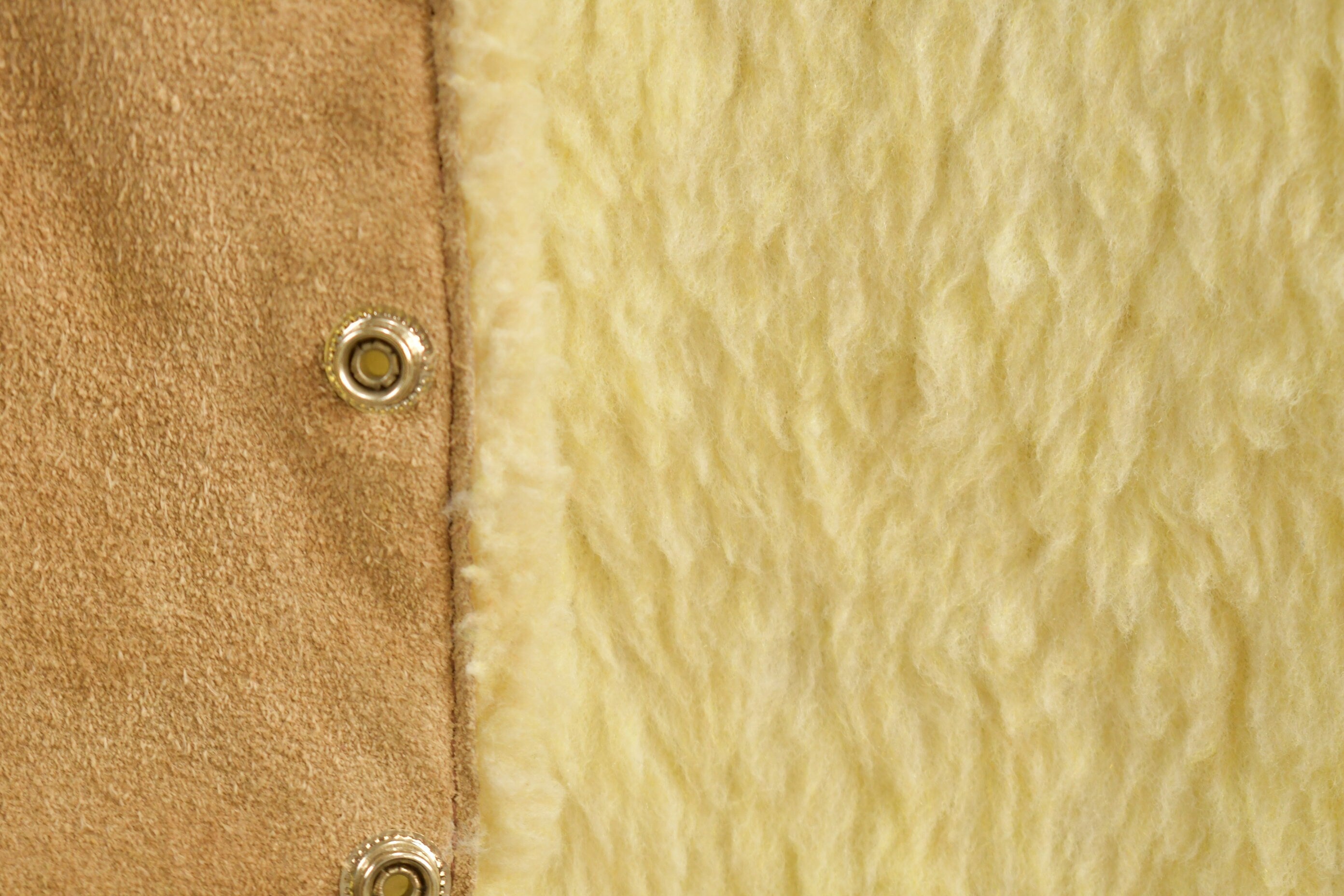 Vintage 1990s Leather Horse Western Sherpa Vest