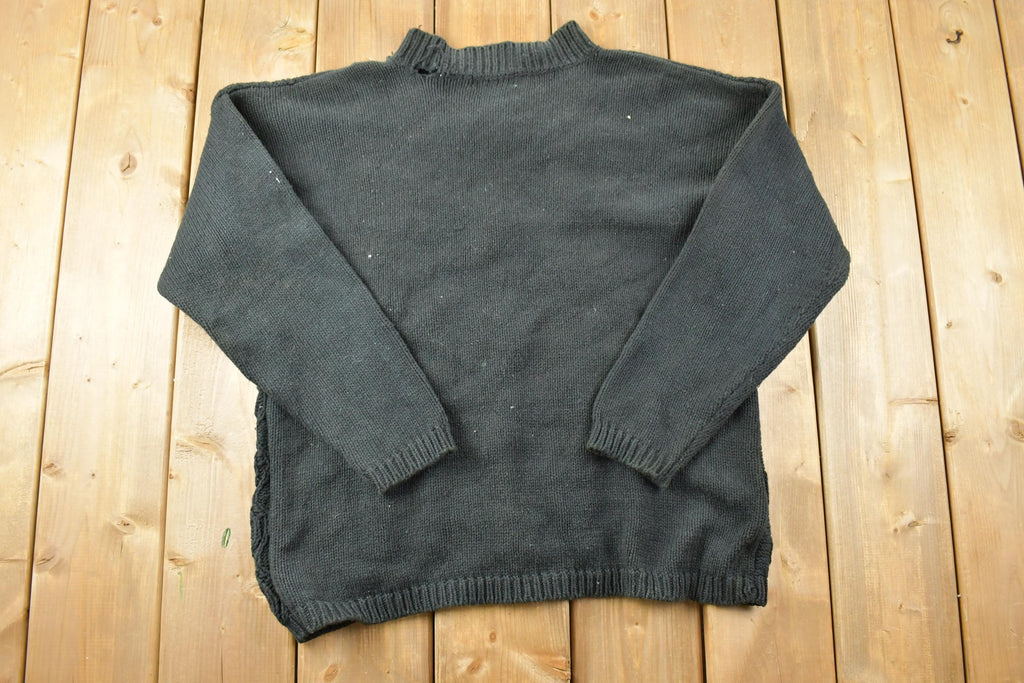 Vintage 1990s Lauren Brooke Cable Knit Crewneck Sweater