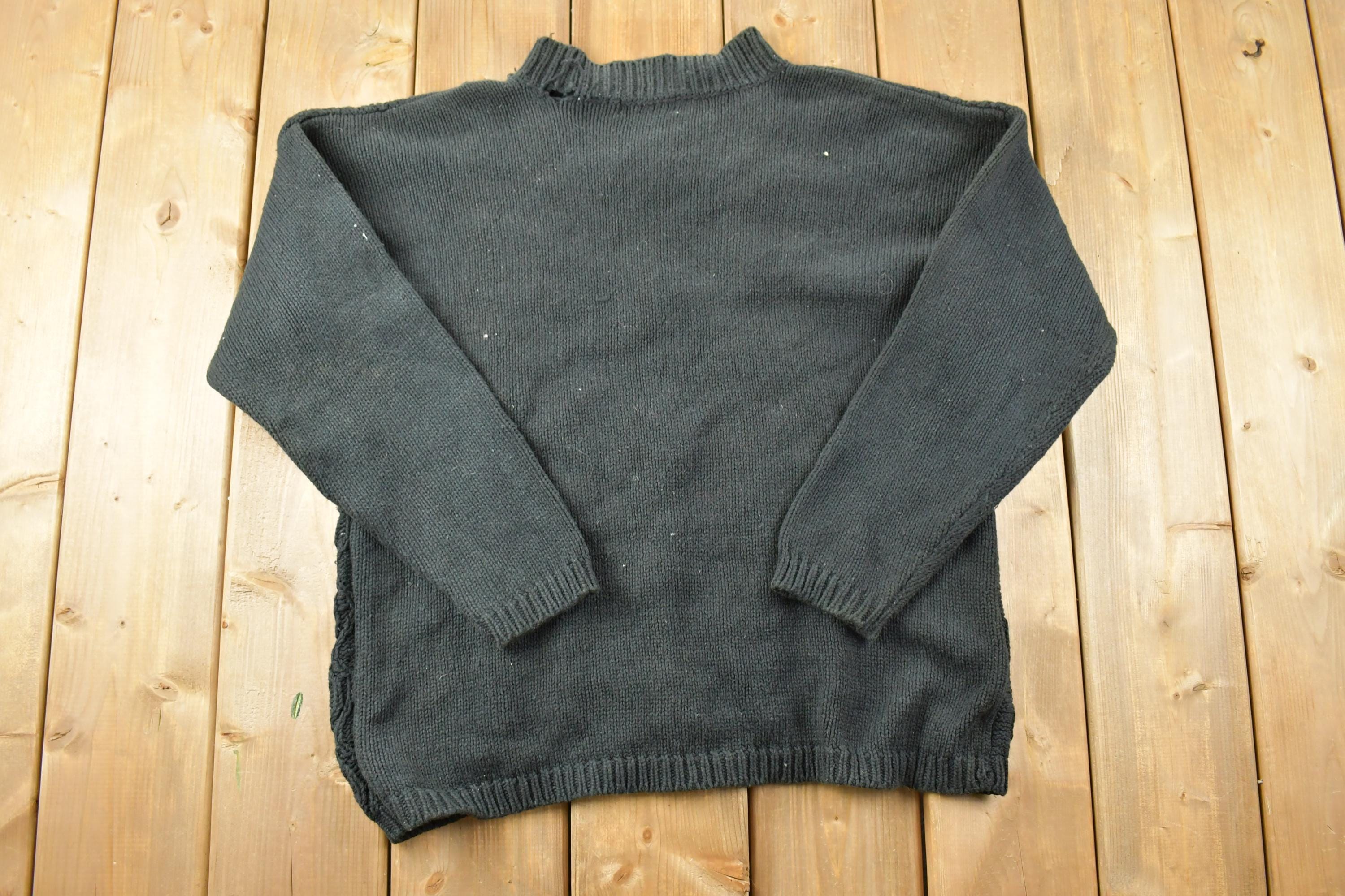 Vintage 1990s Lauren Brooke Cable Knit Crewneck Sweater