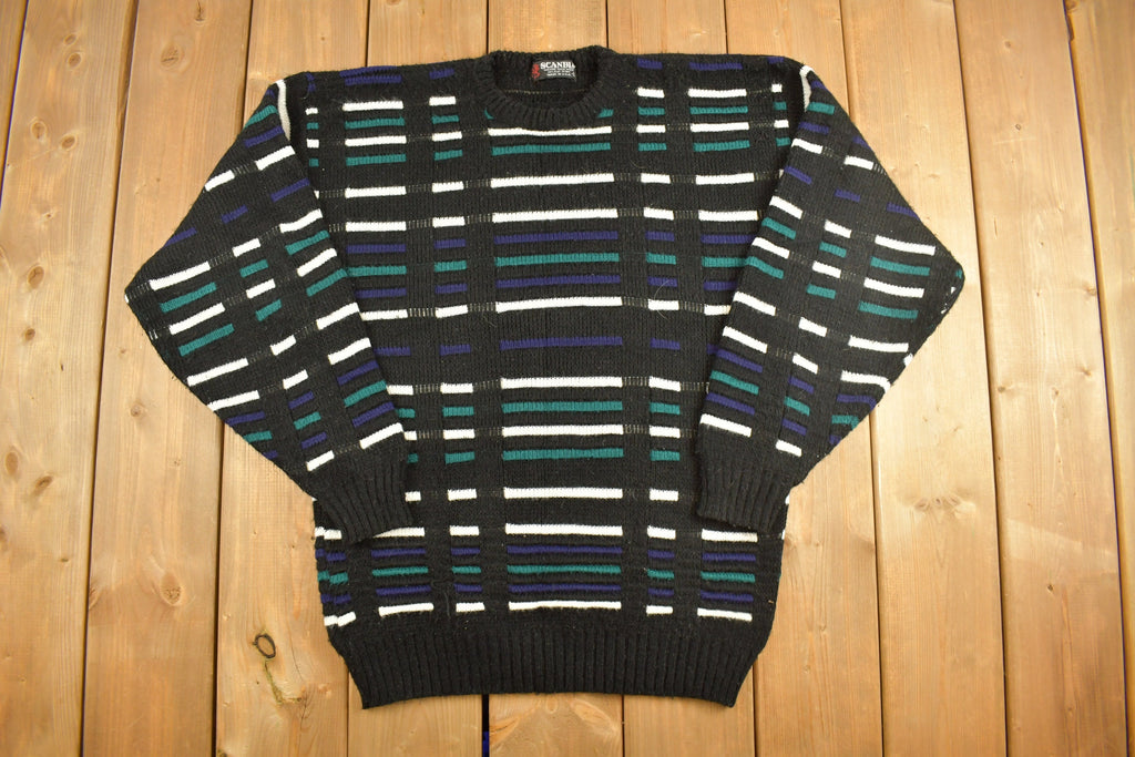 Vintage Scandia Knitted Striped Sweater