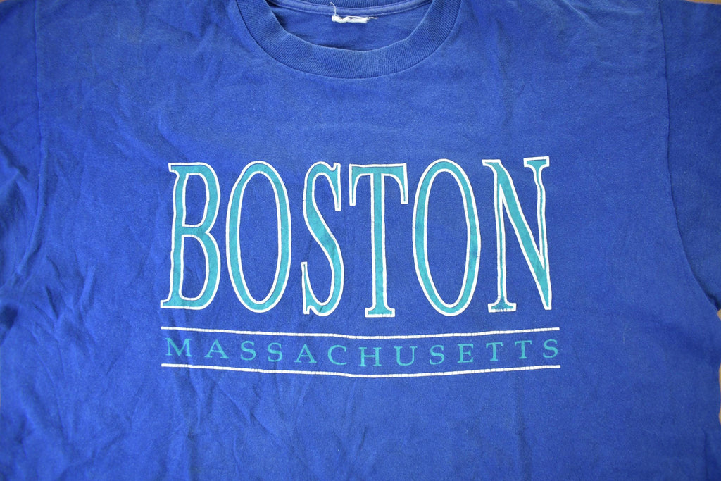 Vintage 1990s Boston Massachusetts Graphic T-Shirt