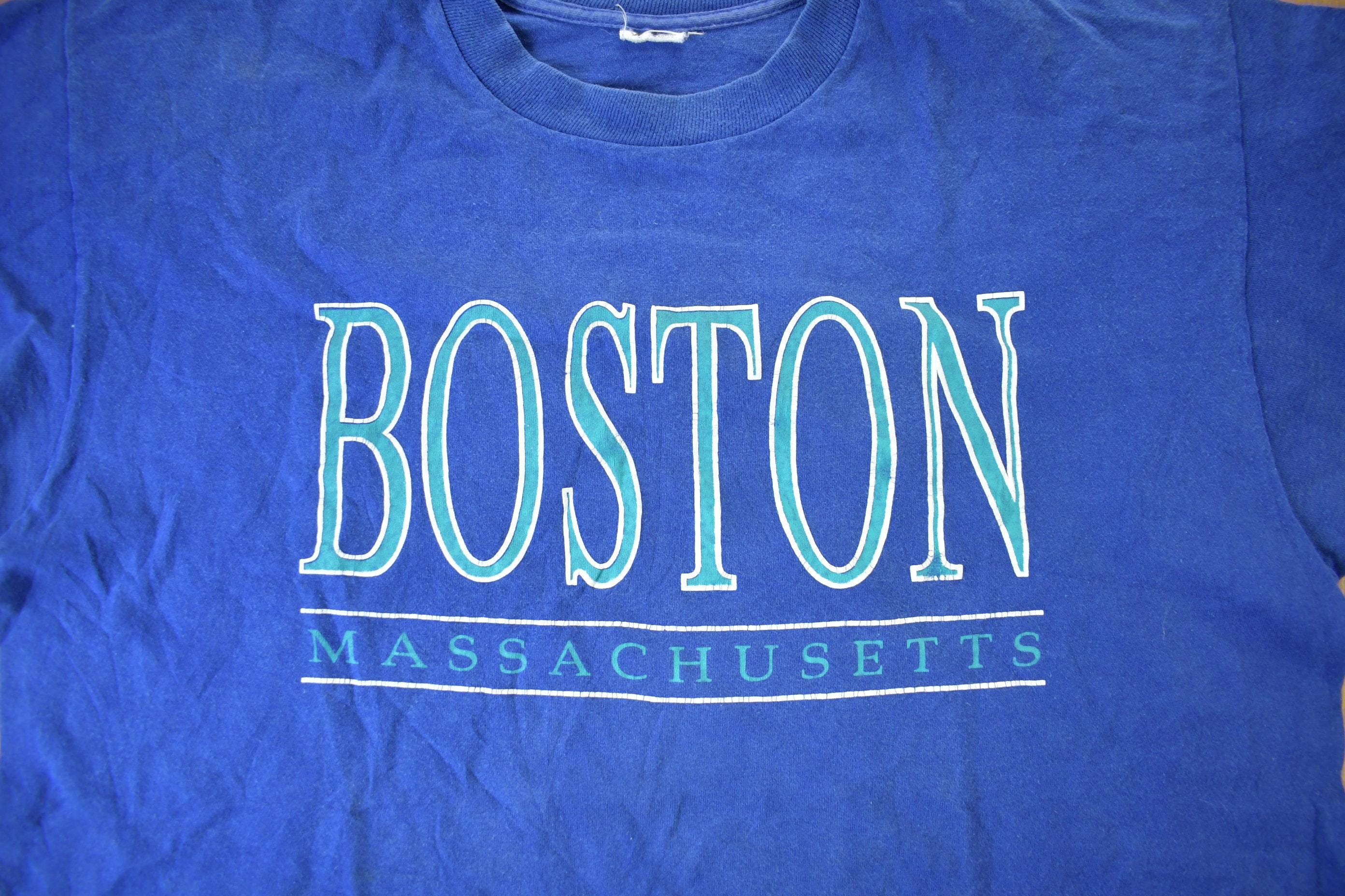 Vintage 1990s Boston Massachusetts Graphic T-Shirt