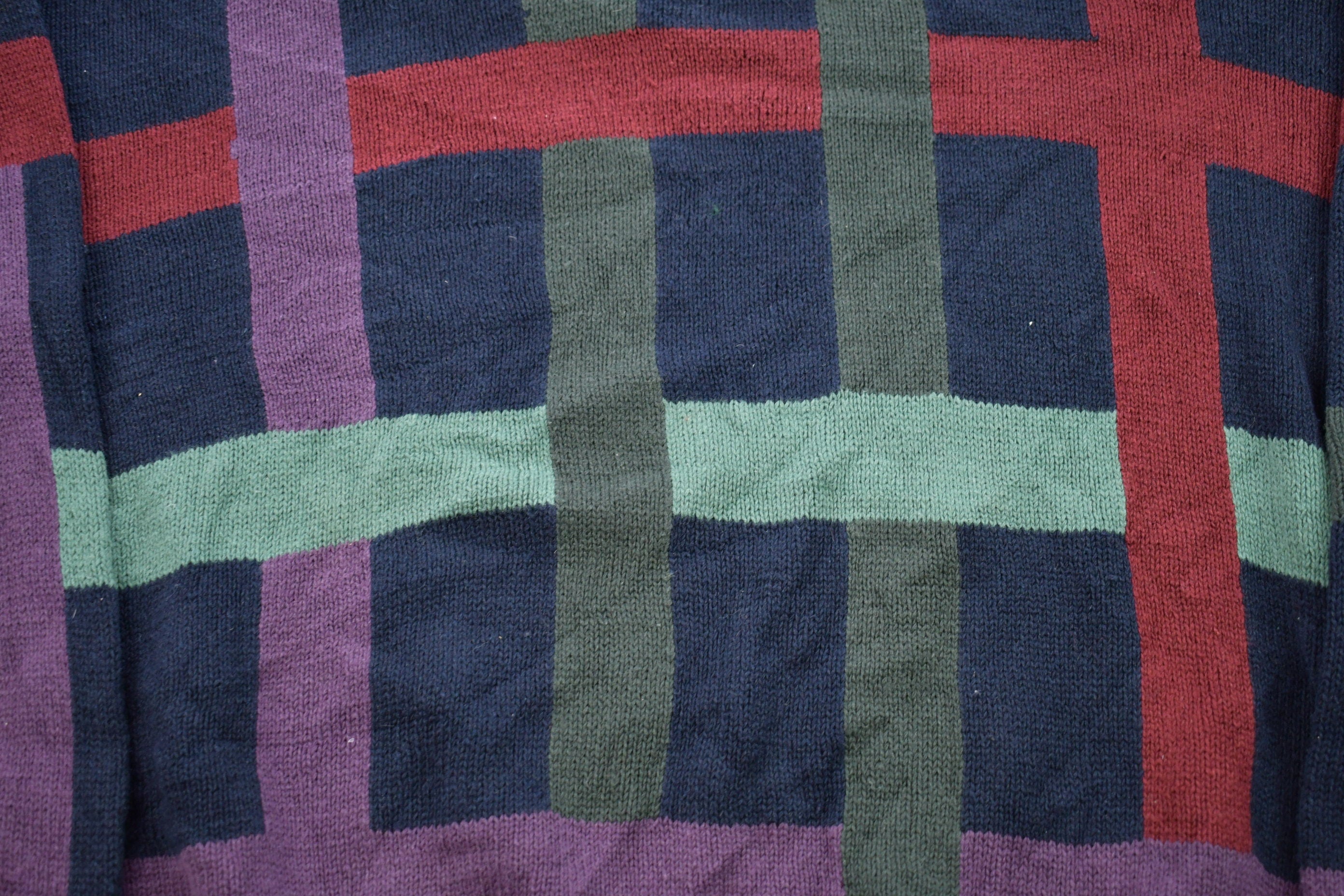 Vintage 1990s The Design Crew Knitted Crewneck Sweater