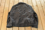 Vintage 1990s Dockers Leather Bomber Flight Jacket Men's XL