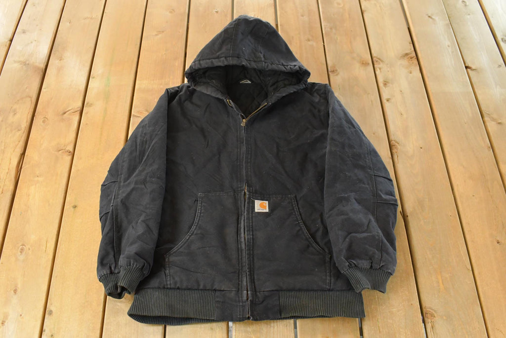 Vintage 1990s Carhartt Hooded Jacket Youth XL