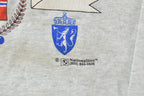 Vintage 1990s Norway Travel Souvinir Crewneck Sweatshirt Men's XL / Made In USA / 90s Destination Crewneck / Nordic Pride