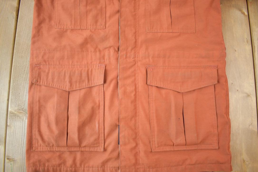Vintage 1970s Frost Line Multi Multi Pocket Jacket Made In USA Size Small