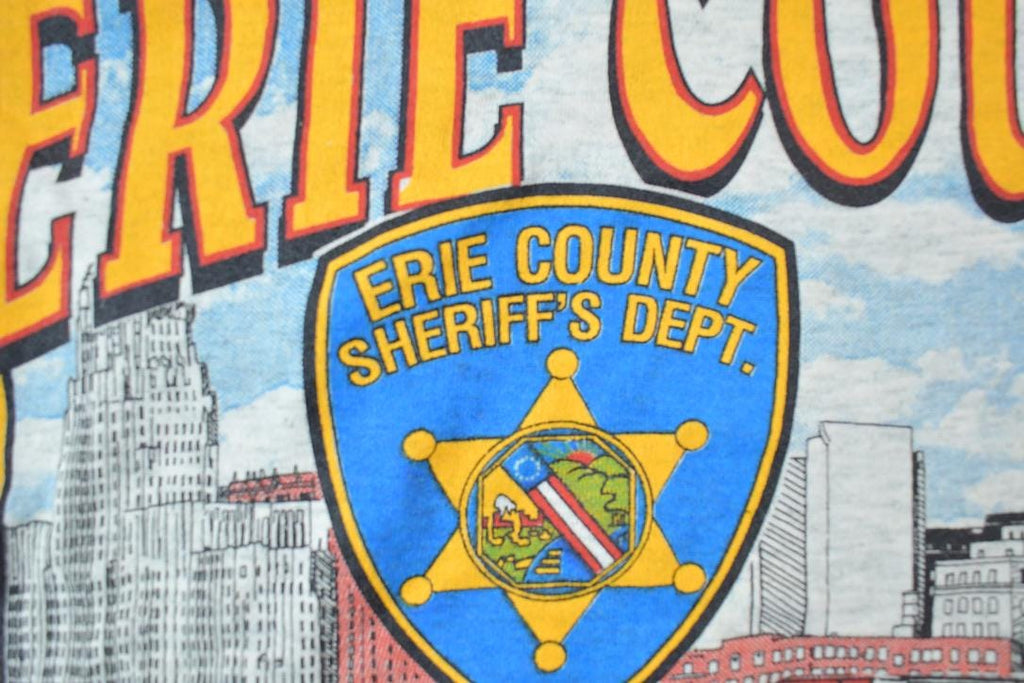Vintage 1990s Erie County Sheriff's Dept Buffalo New York Souvenir T-Shirt