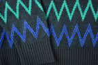 Vintage 1990s Jantzen Knit Abstract Pattern V Neck Sweater