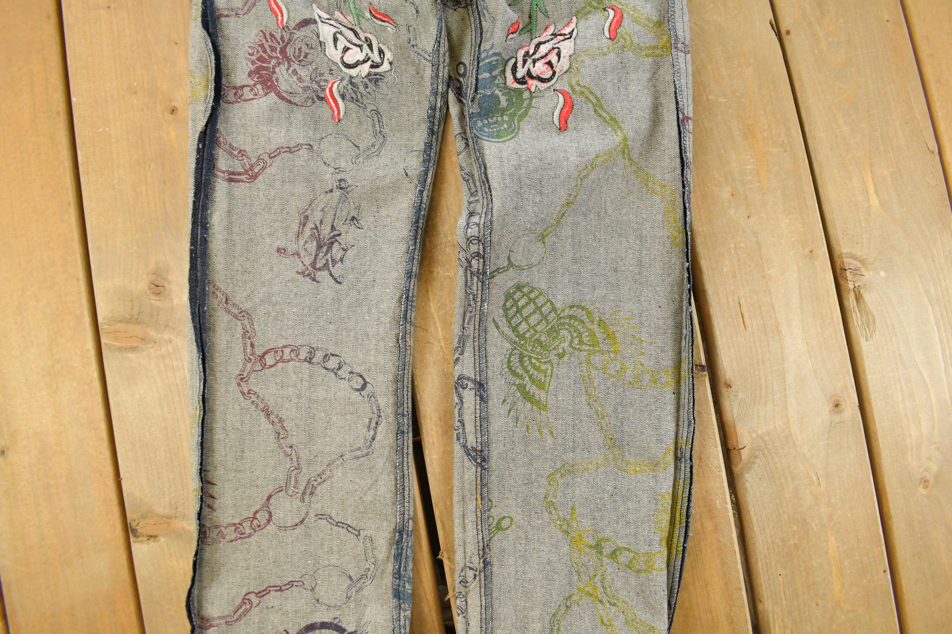 Vintage Y2K Christian Audigier Ed Hardy Denim Jeans Men's 31 x 31