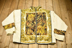 Vintage 1990s Tiger Striped Abstract Pattern Winterset Windbreaker Jacket  Full Zip Jacket  Streetwear  Athleisure  Jacquard
