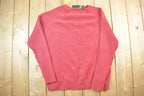 Vintage 1990s Timberland Heavy Cotton Mini Logo Knit Crewneck Sweater