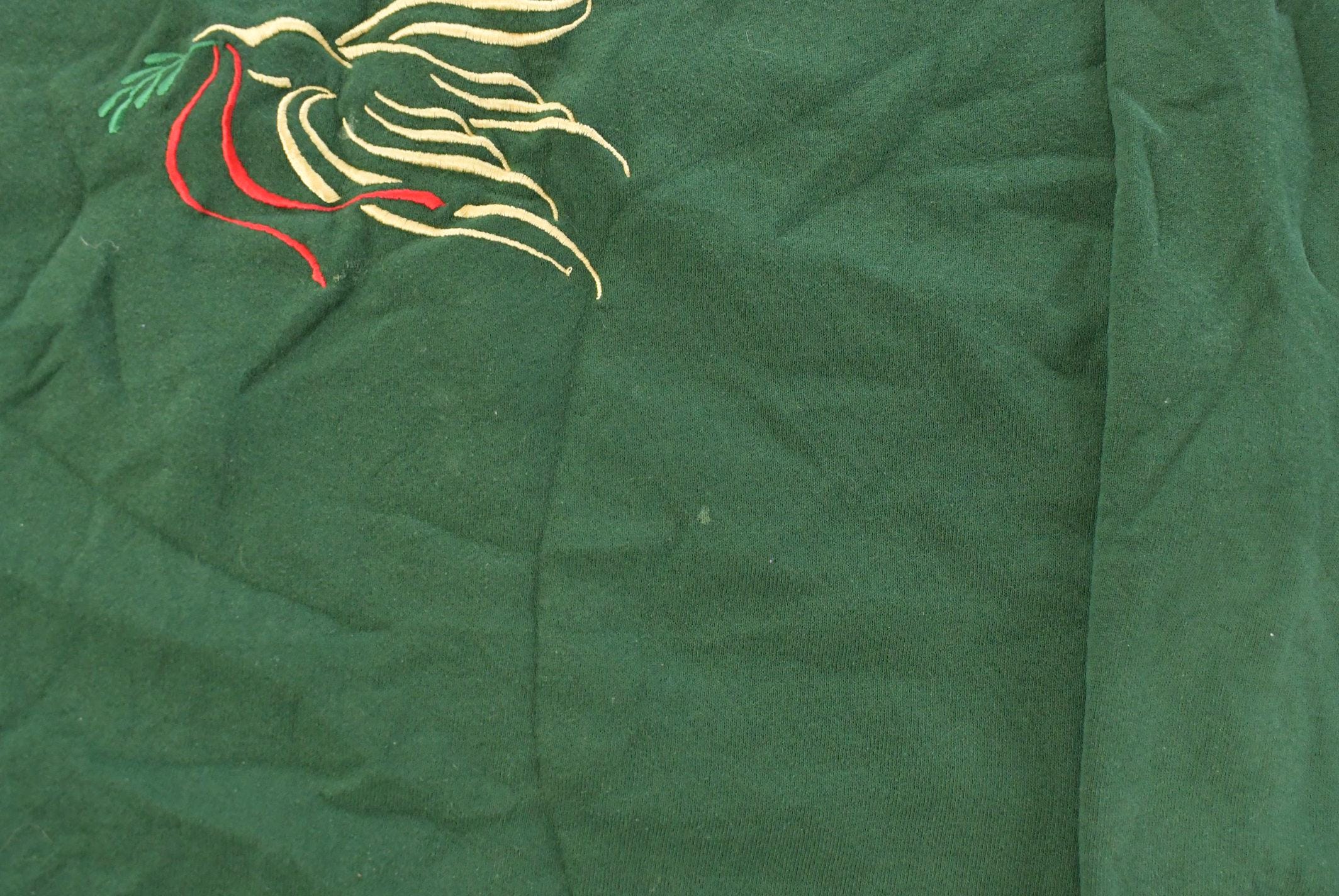 Vintage 1990s JERZEES Bird Embroidered Souvenir Crewneck Sweatshirt Men's L  90's Cute Birds Graphic Sweater  Made in USA
