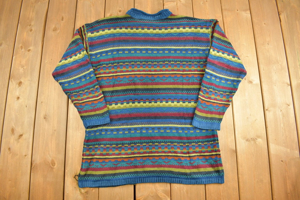 Vintage Spice Of Life Colourful Knitted Sweater