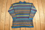 Vintage Spice Of Life Colourful Knitted Sweater