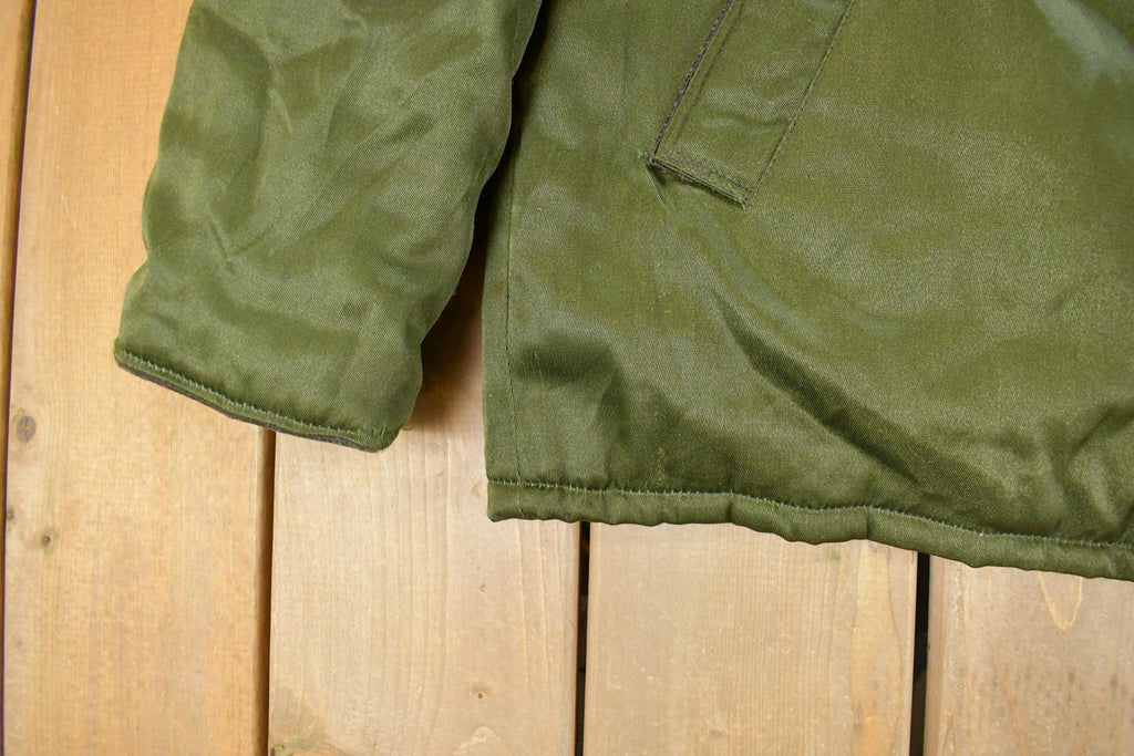 Vintage 1980s Uniforms Unlimited Sherpa Collar Flight Jacket Men's Medium