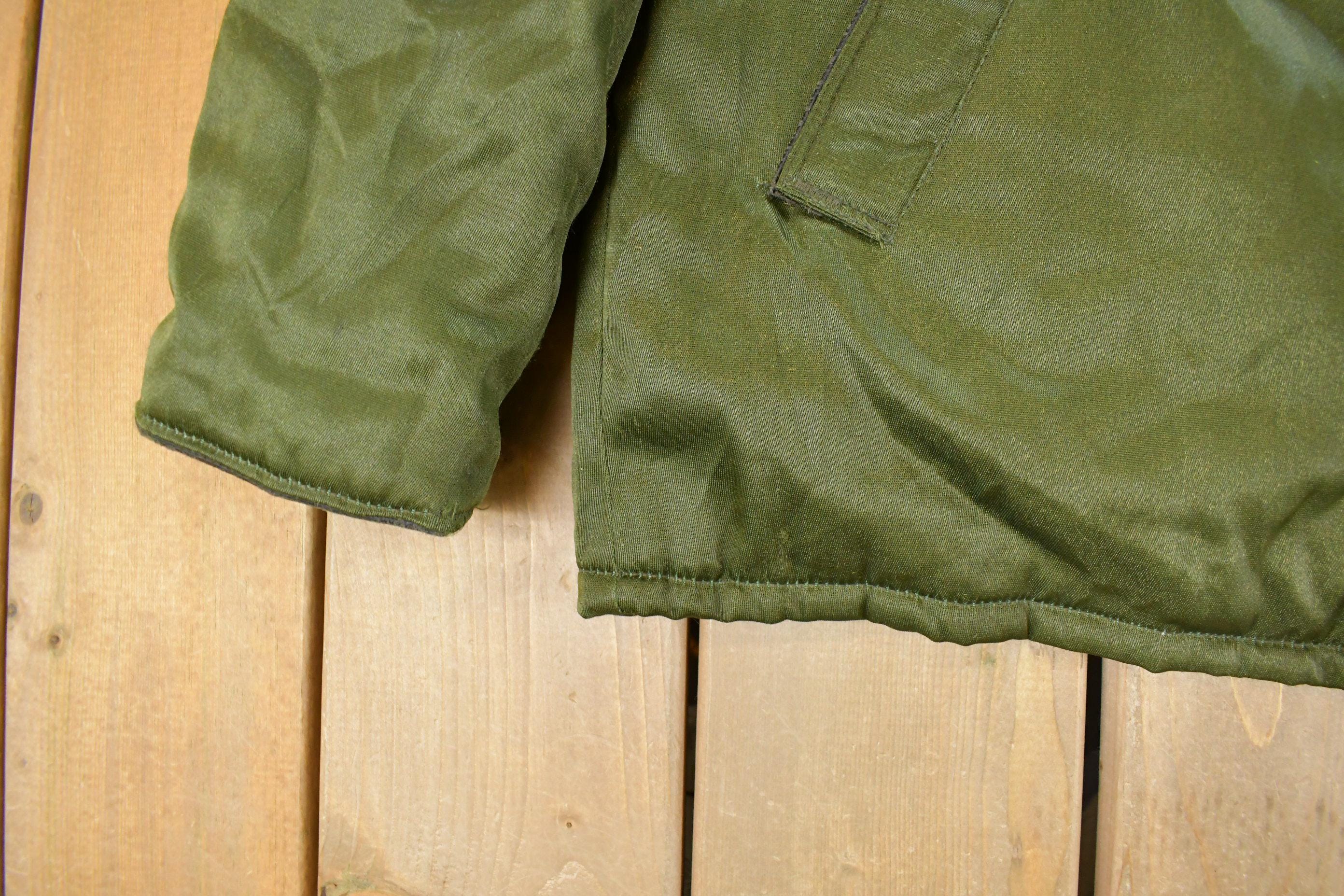 Vintage 1980s Uniforms Unlimited Sherpa Collar Flight Jacket Men's Medium