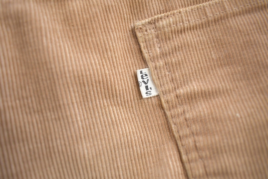 Vintage 1970s Levi's Corduroy Pants Size 33x28 Made in USA  80s Corduroy Streetwear Fashion  Vintage Levi's  Wide Leg