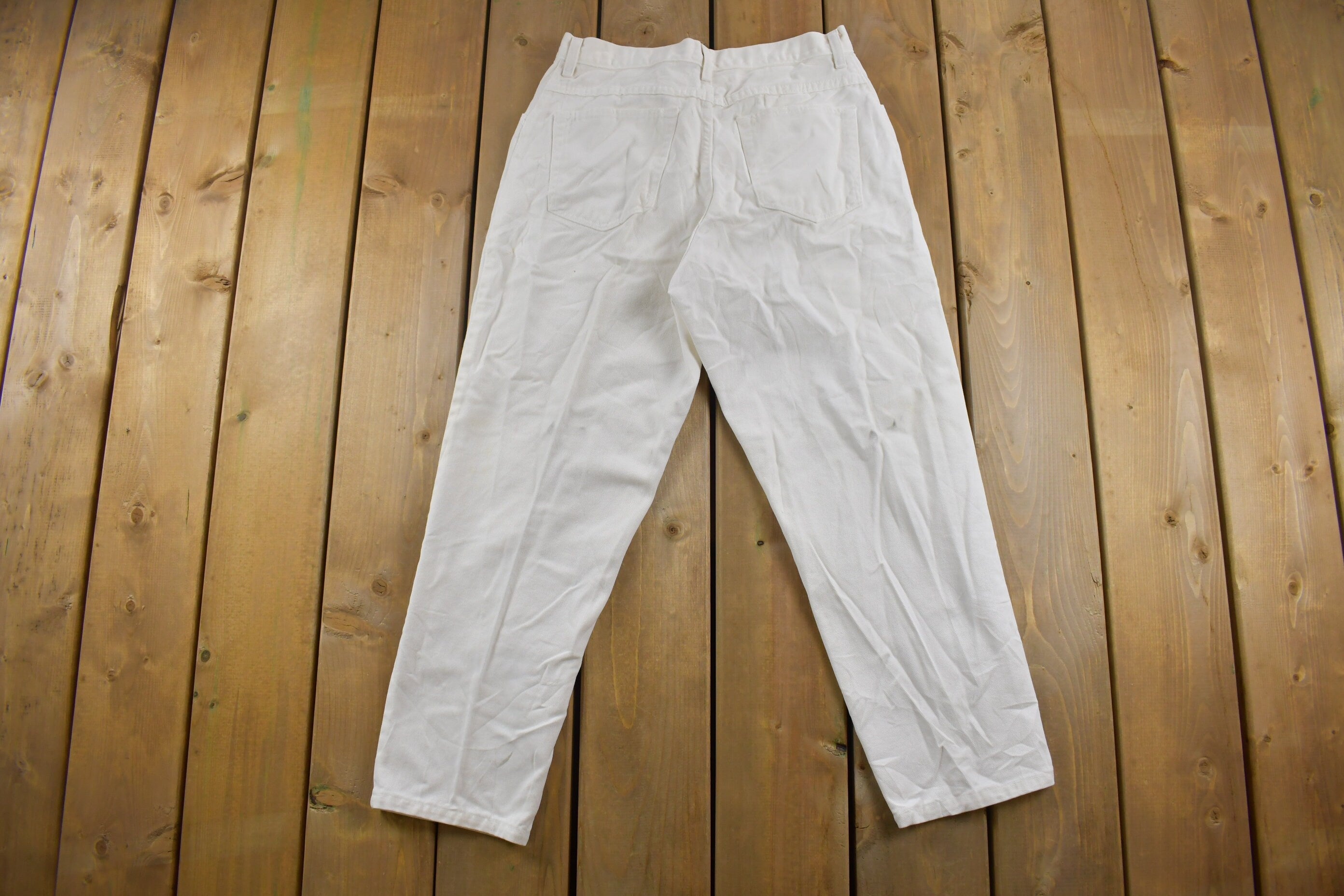 Vintage 1990s Wrangler for Women White Denim Jeans Size 30