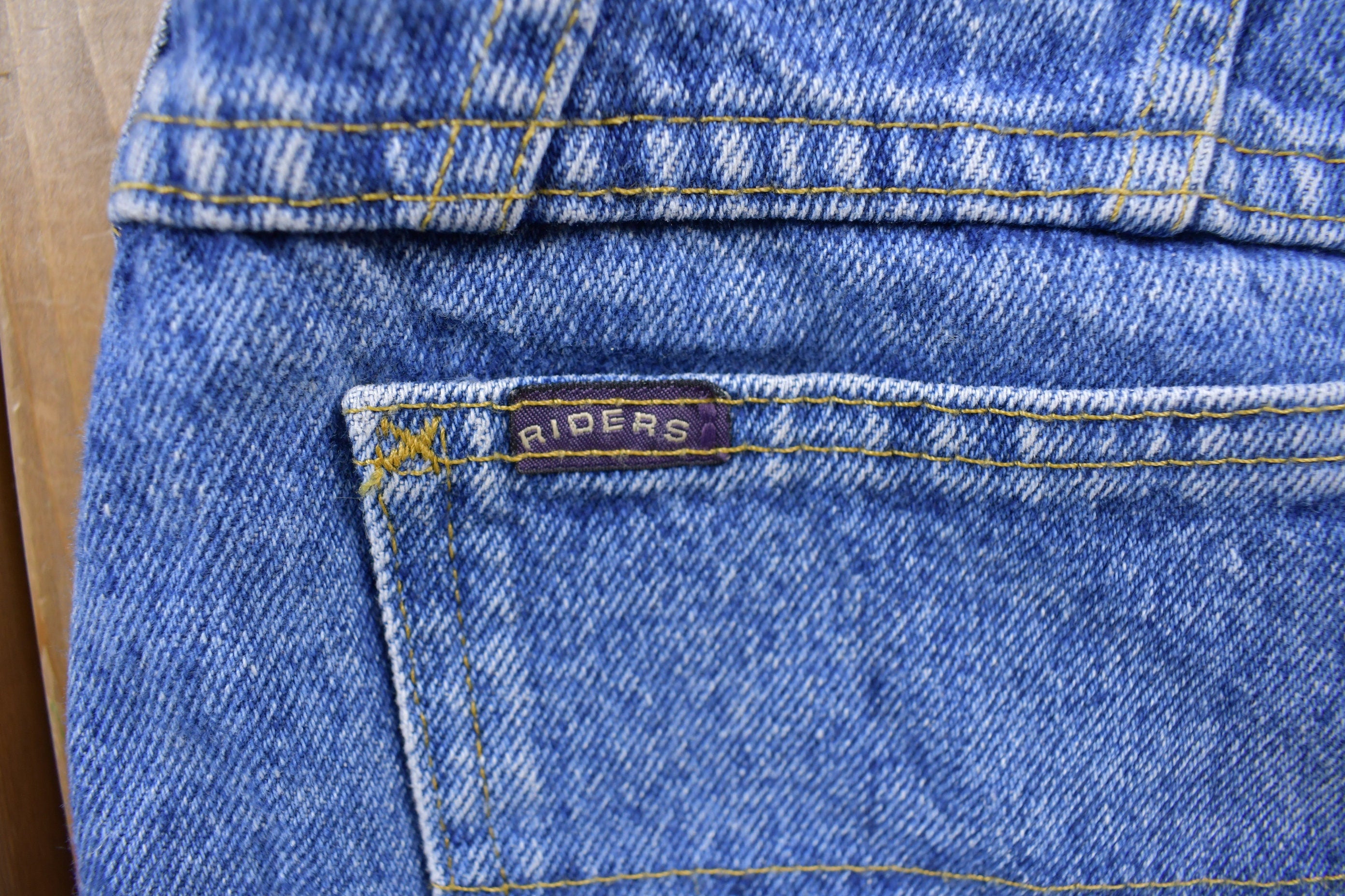 Vintage 1980's Rider's Tapered Blue Jeans 30 x 28