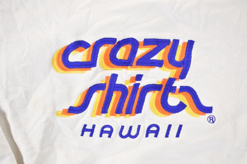 Vintage 1990s Crazy Shirt Hawaii Embroidered Crewneck Sweatshirt Men's M