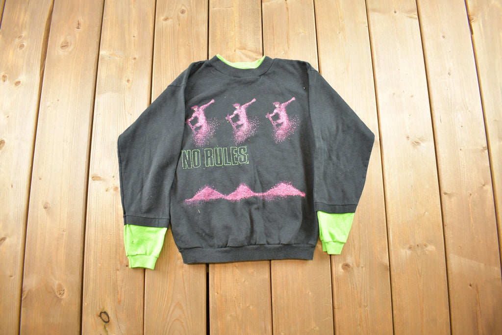 Vintage 1990s Tomorrows Generation No Rules Crewneck Sweatshirt