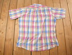 Vintage 1990s J.J Cochran Plaid Button Up Shirt