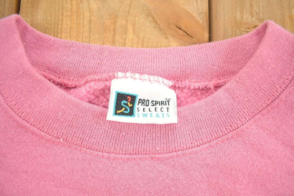 Vintage 1990s Pro Spirit Blank Pink Crewneck Sweatshirt