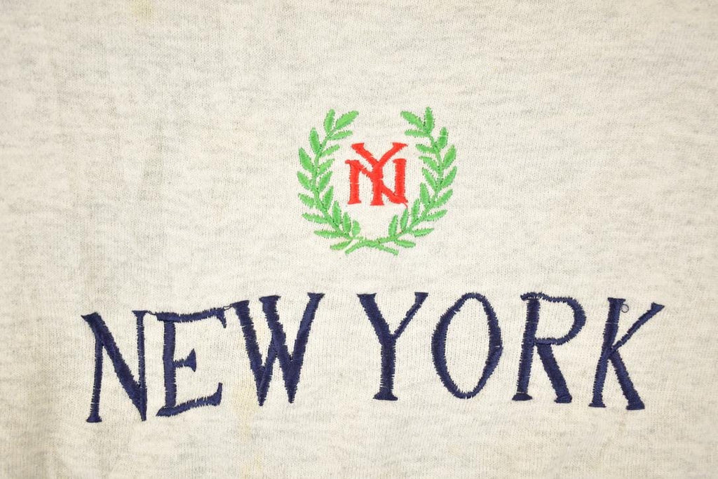 Vintage 1990s New York City Embroidered Crewneck Sweatshirt Men's L