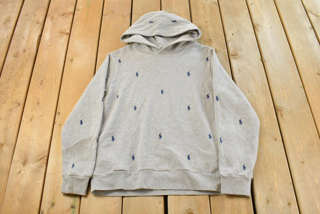 Vintage Y2K Polo Ralph Lauren All Over Print Hoodie Youth XL / Vintage Sweater / Ralph Lauren Pullover / Vintage Hoodie / Streetwear