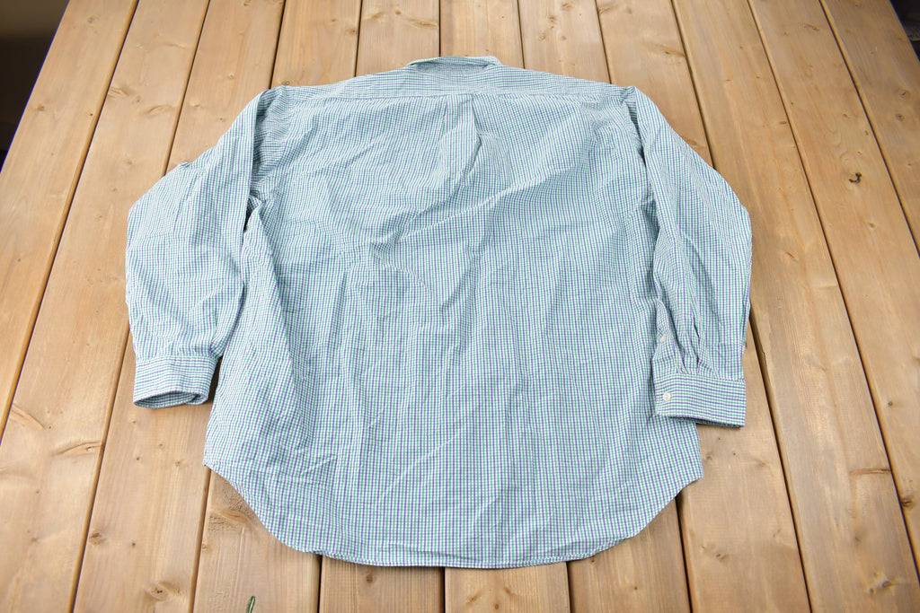 Vintage 1990s Ralph Lauren Blake Small Pony Plaid Button Up Shirt Size L