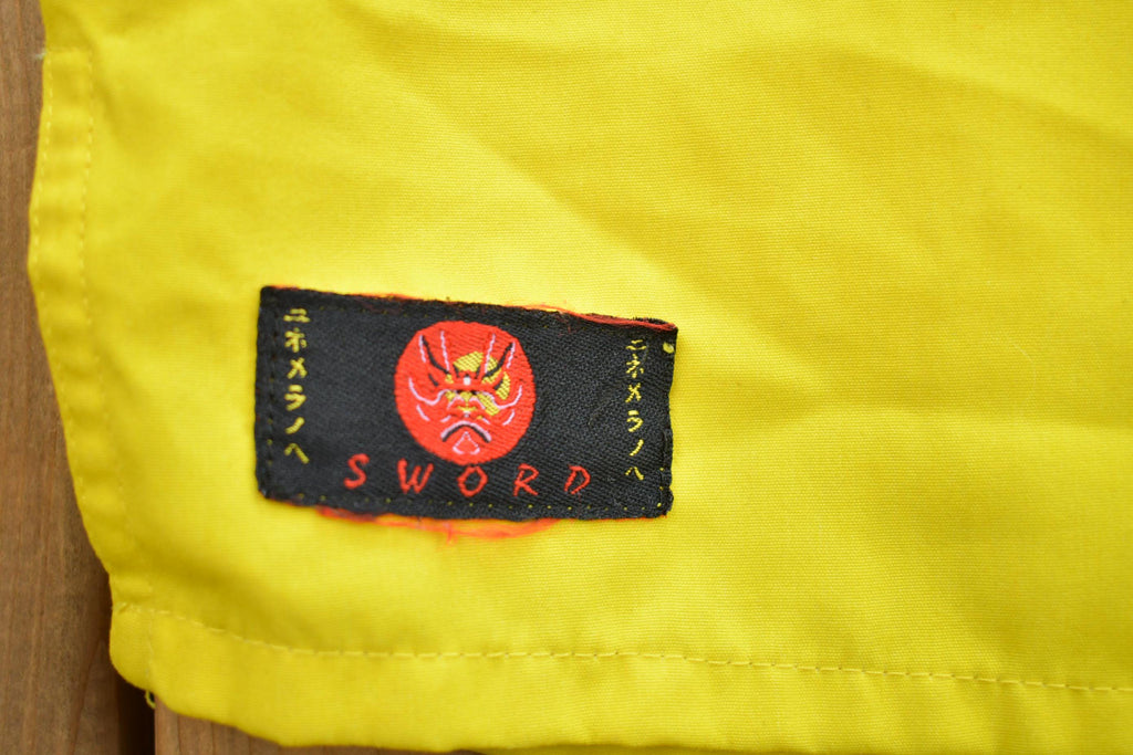 Vintage Y2K Sword Anime Samurai All Around Print Button Up Shirt