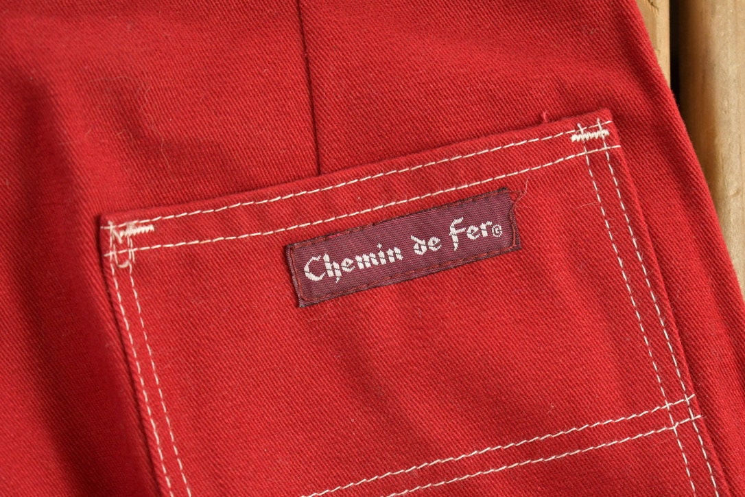 Vintage Chemin De Fer Red Jeans