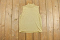 Vintage Y2k Women's Metallic Sleeveless Turtleneck