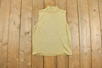 Vintage Y2k Women's Metallic Sleeveless Turtleneck