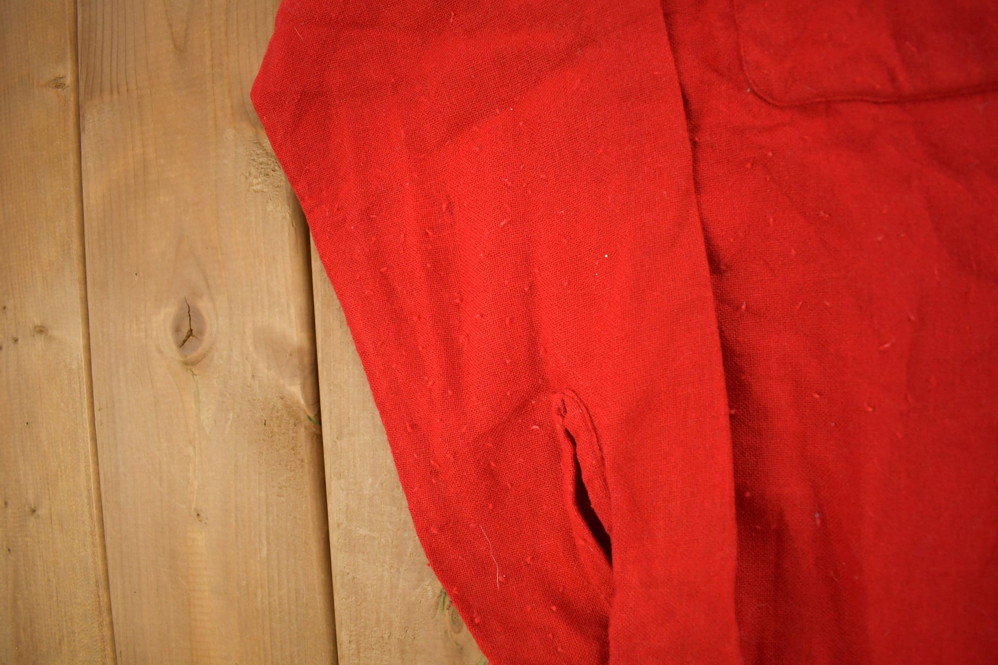 Vintage 1970s Sandy Mac Donald Red Button Up Shirt