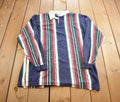Vintage 1990s Iban Striped Rugby Button Up Shirt