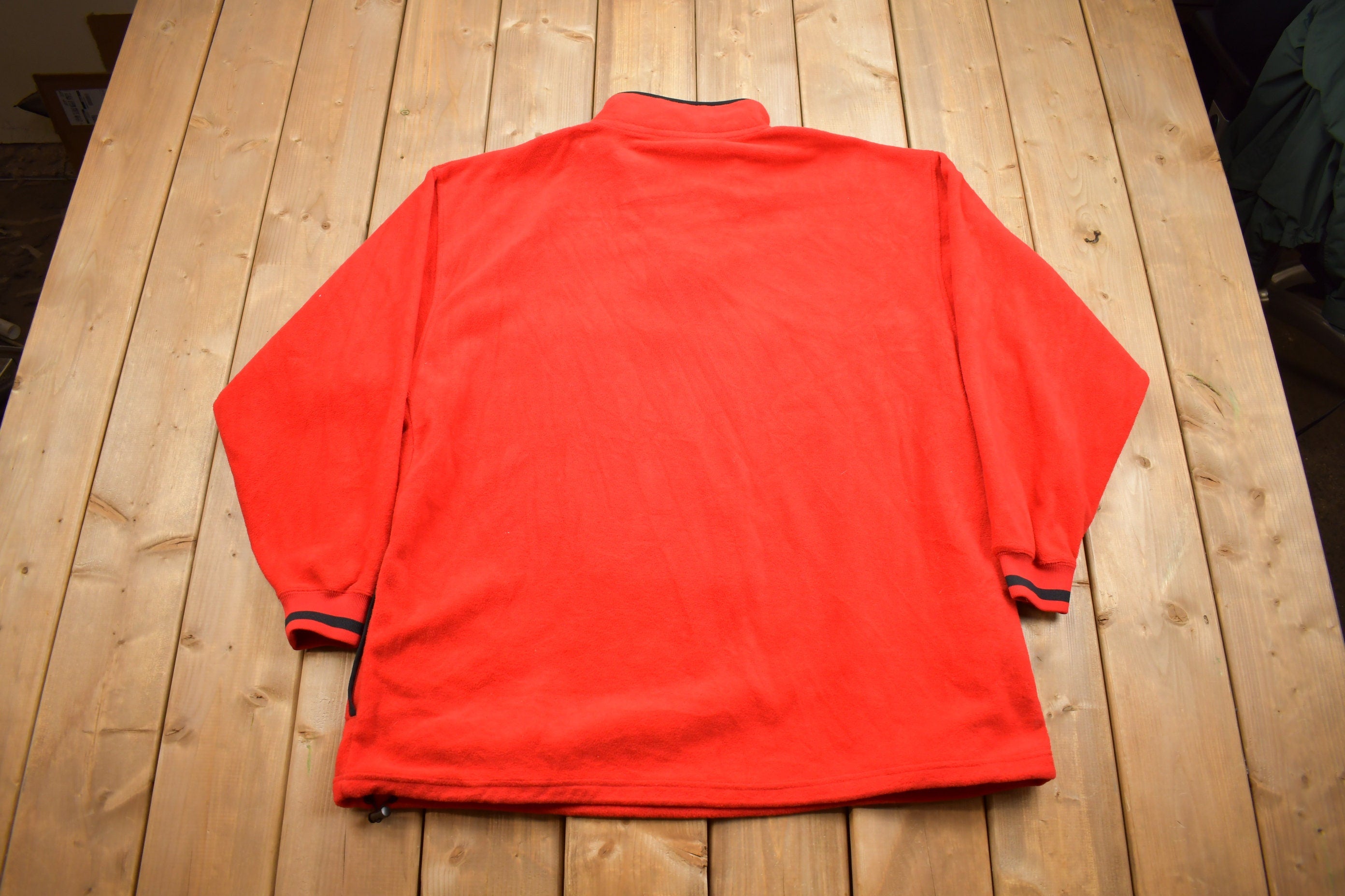 Vintage 1990s NFL Nebraska Huskers Fleece Quarter Zip Up Sweatshirt
