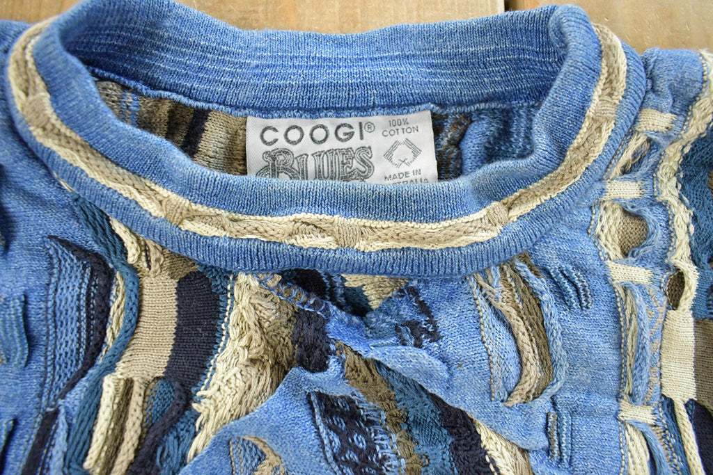 Vintage 1990s Coogi Blues Knit Sweater Men's XL