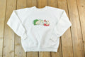 Vintage 1990s Cute Kitten Yarn Embroidered Crewneck Sweater